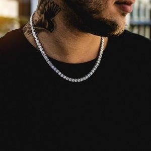 Silver 5mm 18inch Tennis Chain. Brand New